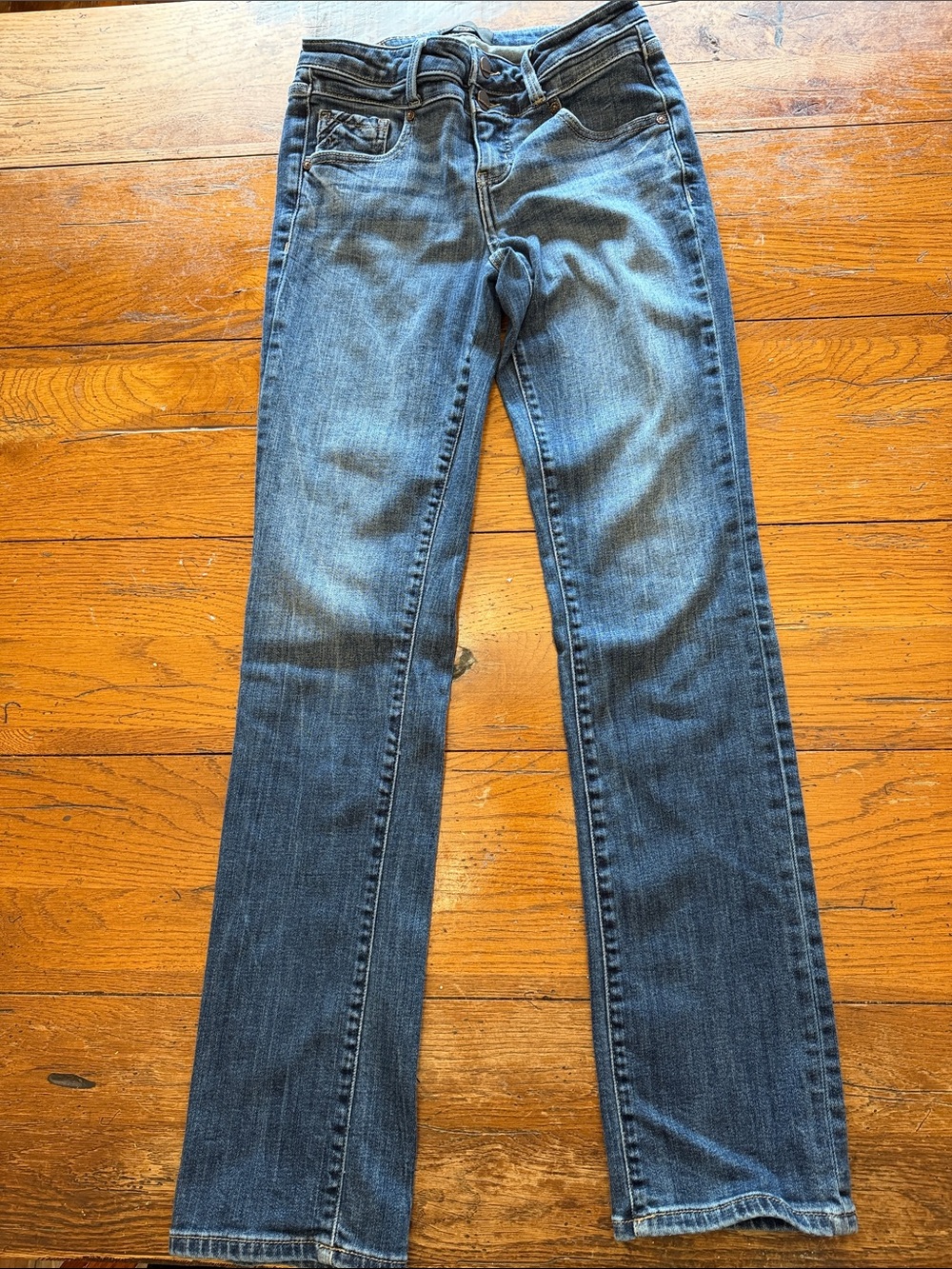 Women’s Buckle Black Classic Straight-Leg Jeans - Blue